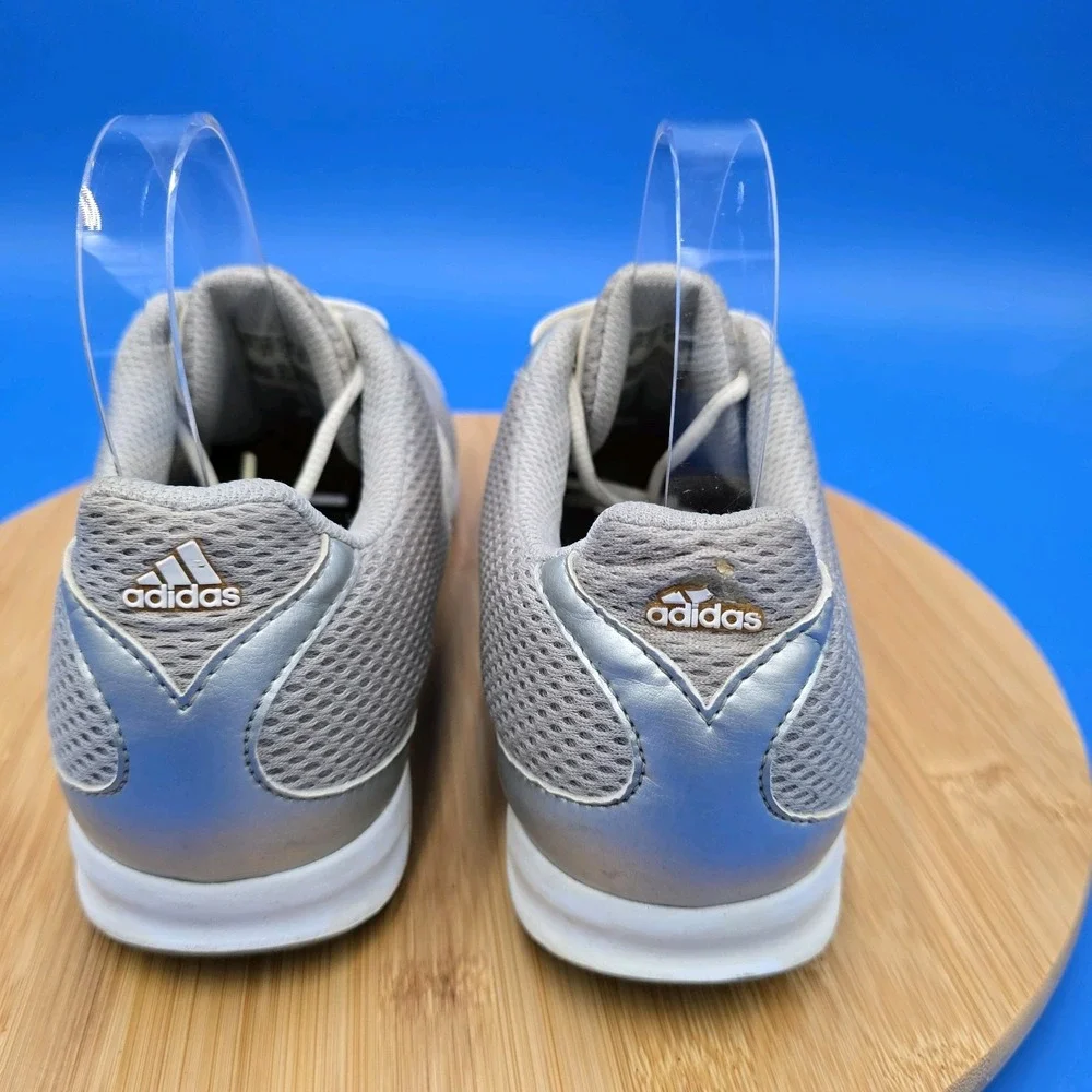 Adidas Adicross S Soft Spike Golf  Shoes White Silver‎ Gray 675257 Size 8